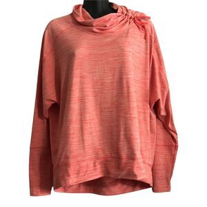 Avia Platinum Womens Shirt Top Size Small Oversized Slouch Cowl Neck long Sleeve